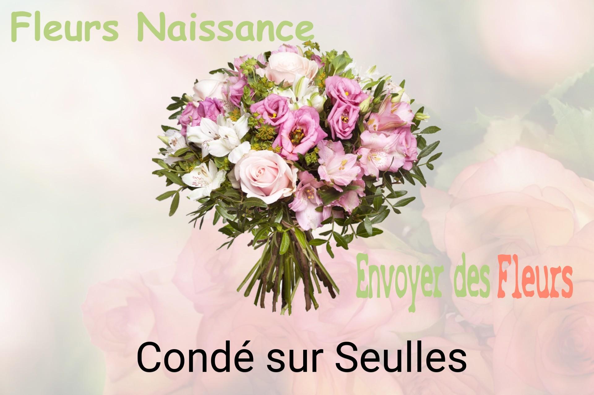 Bouquet de fleurs de naissance livré à Condé-sur-Seulles