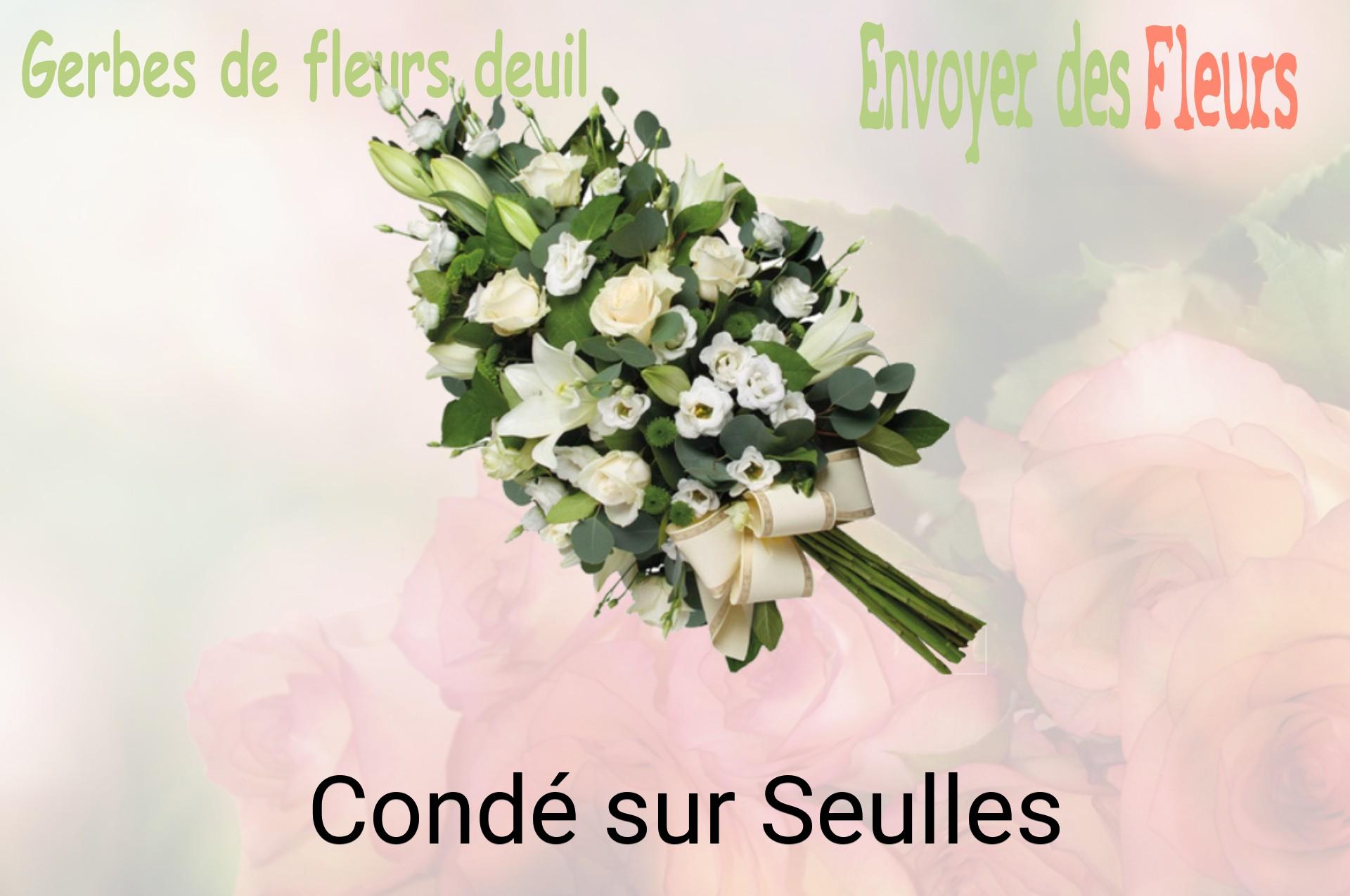 Gerbe de fleurs de deuil livrée à Condé-sur-Seulles
